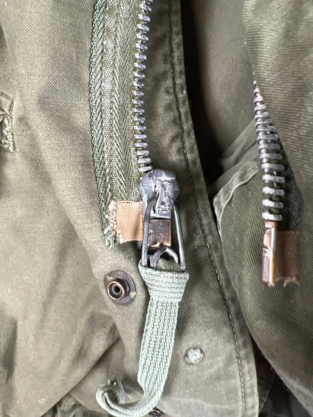 Vintage US Army M-65 Field Jacket S-Regular OG-107 Cold Weather Coat 1967 - Picture 11 of 16